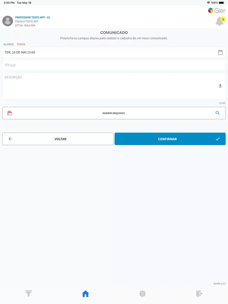 Tangkapan skrin GIER Educador - Aracaju iPad 