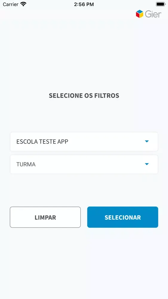 Tangkapan skrin GIER Educador - Aracaju