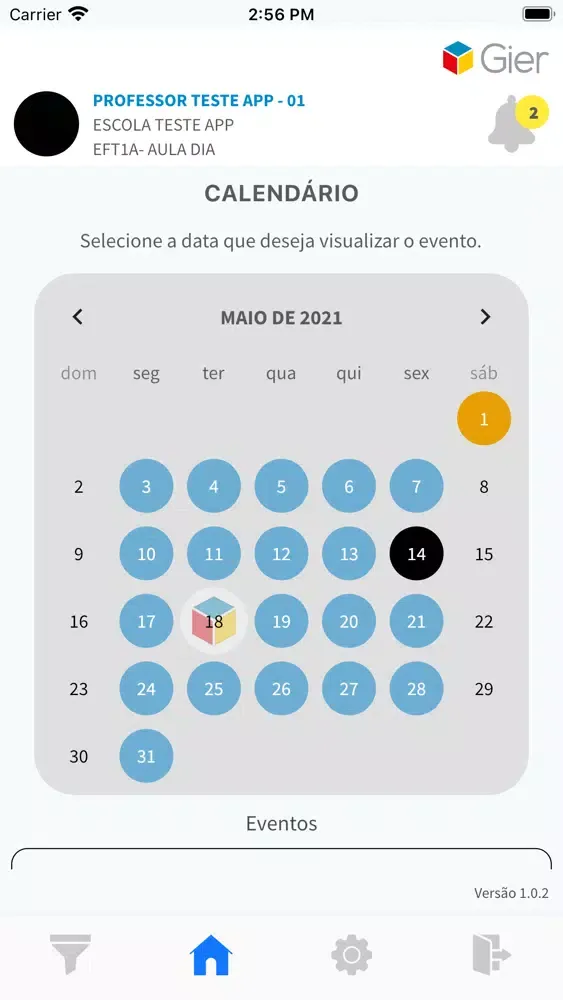 Tangkapan skrin GIER Educador - Aracaju