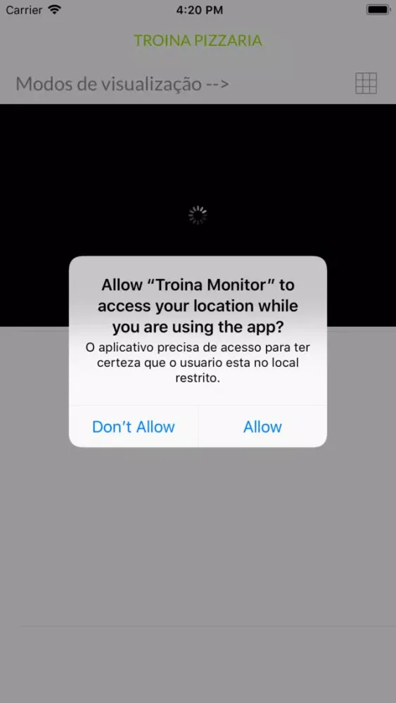 Tangkapan skrin Troina Monitor
