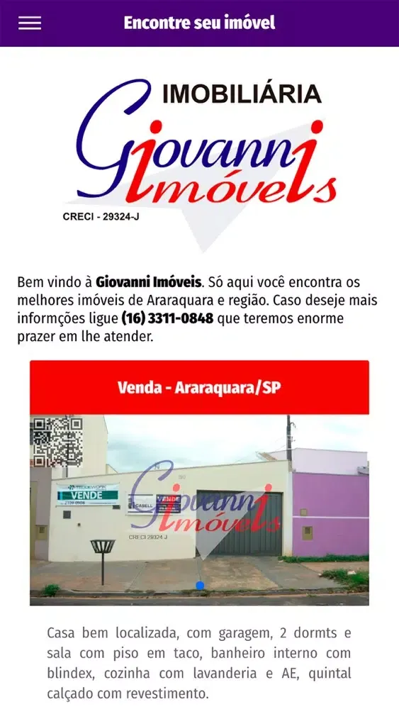 Zrzuty ekranu Giovanni Imóveis