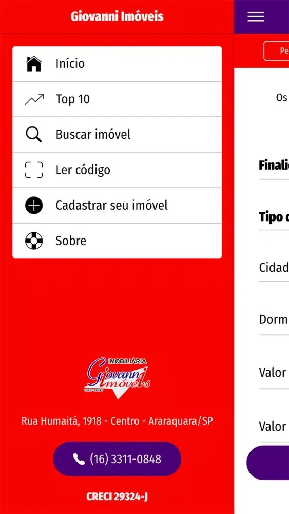 Zrzuty ekranu Giovanni Imóveis