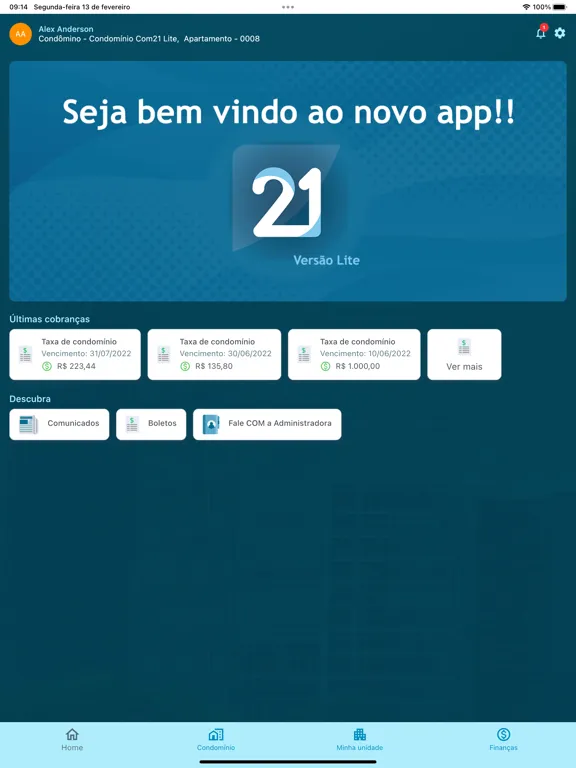 Norsem Condomínios iPad  Screenshots