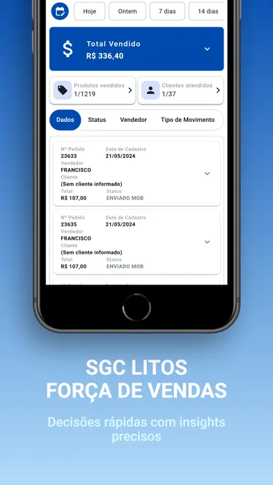 SGC Litos Força de Vendas Ekran Görüntüleri