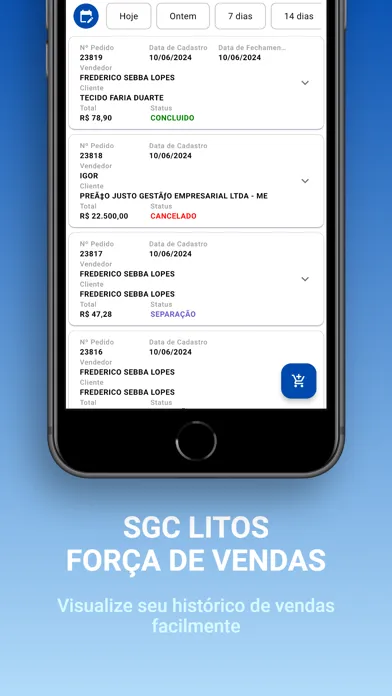 SGC Litos Força de Vendas Ekran Görüntüleri
