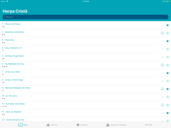 Harpa Cristã Com Áudios iPad  Screenshots