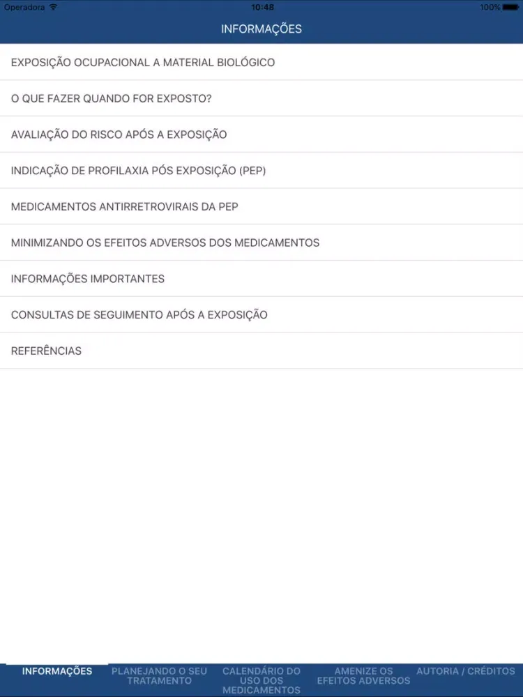 Screenshot di EoHIV iPad 