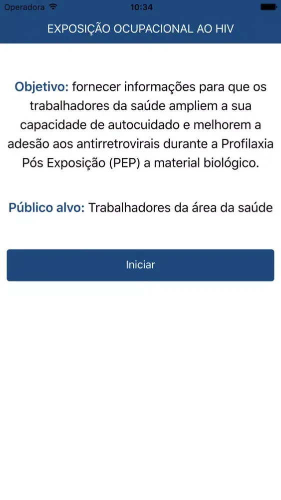 Screenshot di EoHIV