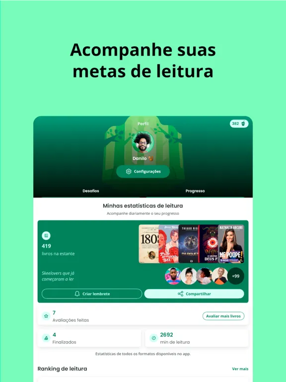 Skeelo: Livros e Audiobooks iPad  Screenshots