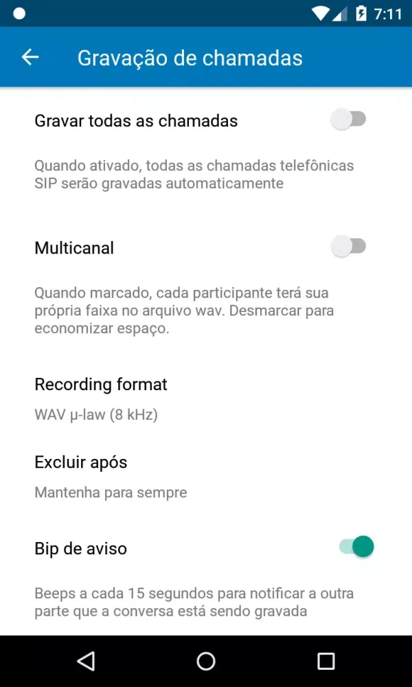 Tangkapan layar JRC PABX Brasil