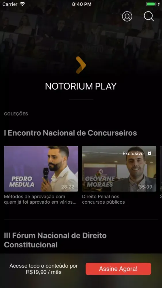Zrzuty ekranu Notorium Play