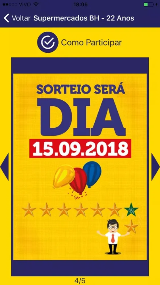 Captures d'écran de Supermercados BH - 22 Anos