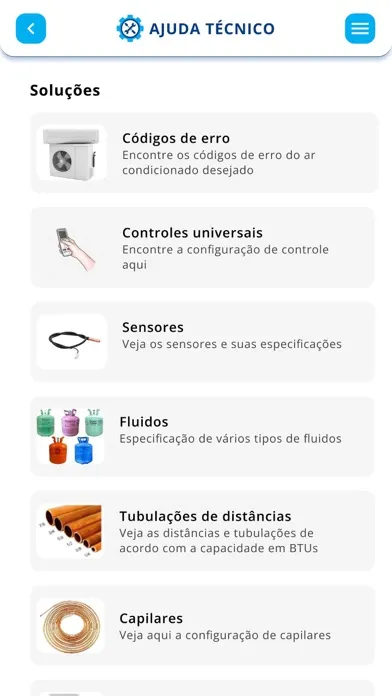 Captures d'écran de Ajuda Tecnico