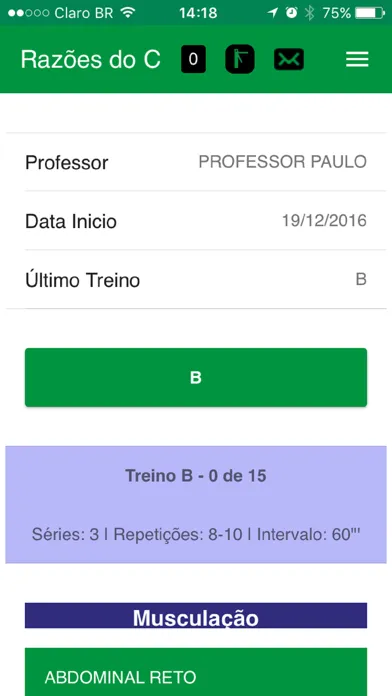 Razões do Corpo Academia 스크린샷