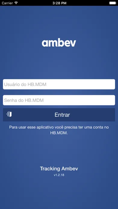 Zrzuty ekranu Tracking Ambev