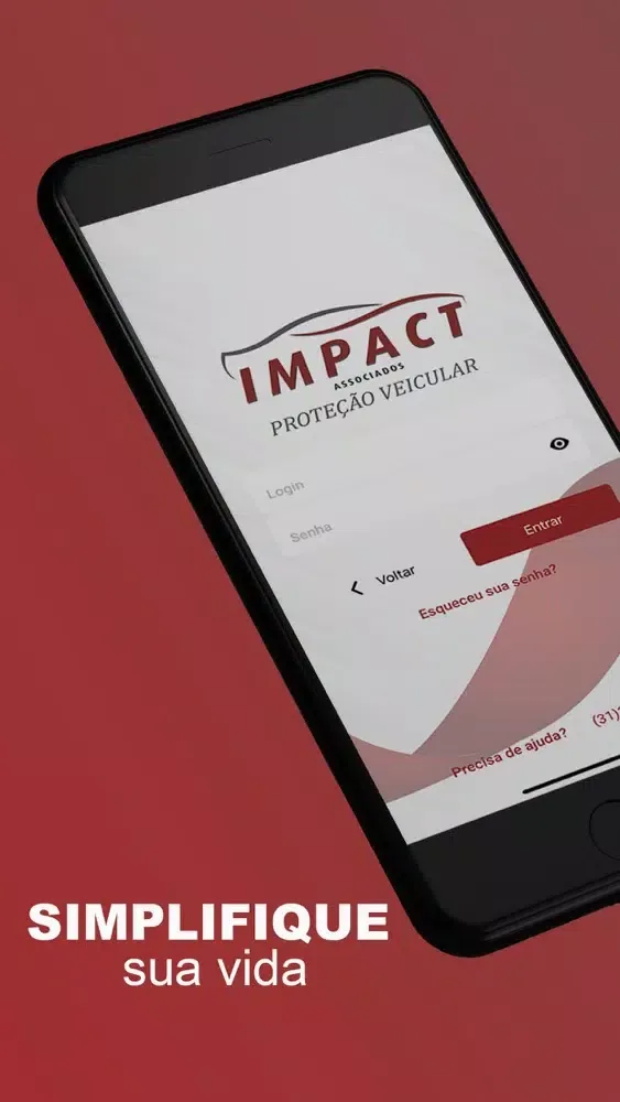 Capturas de tela do Impact Associados