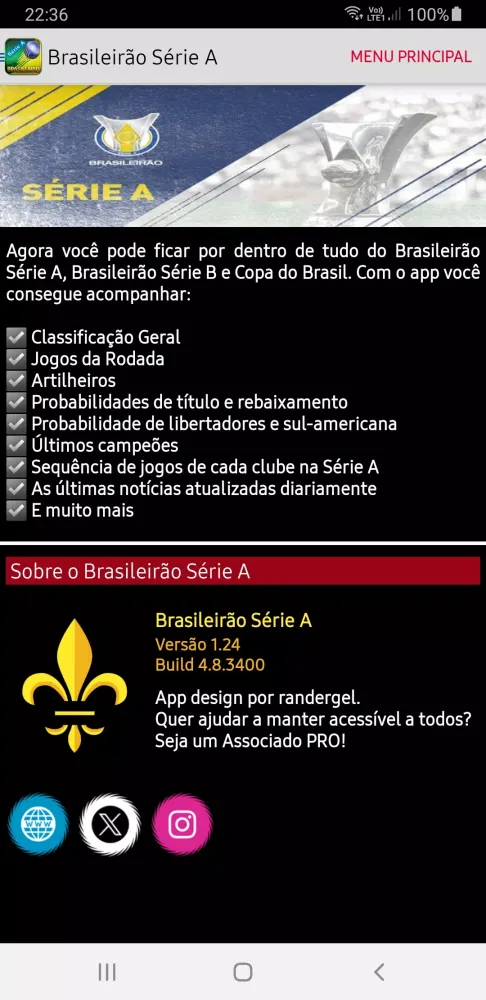 ภาพหน้าจอของ Brasileirão Série A