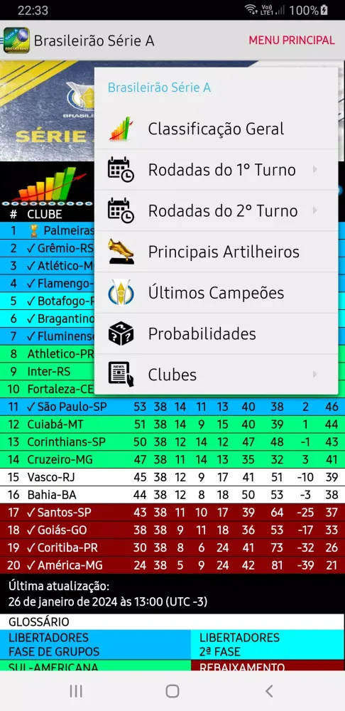 ภาพหน้าจอของ Brasileirão Série A