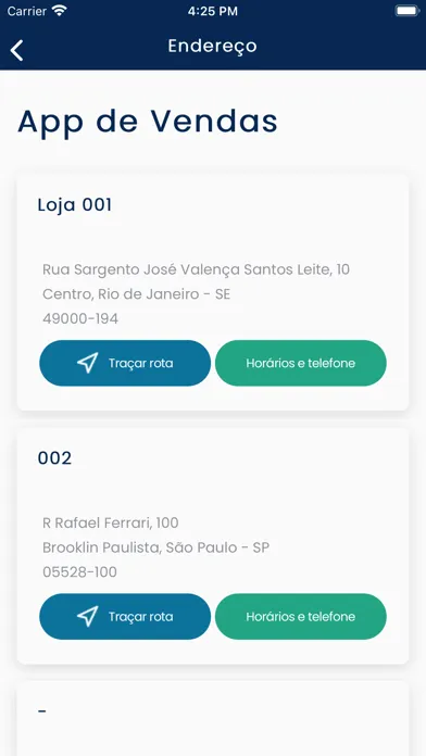 App De Vendas Screenshots