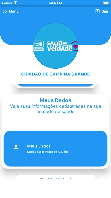 Captures d'écran de Campina Saúde de verdade
