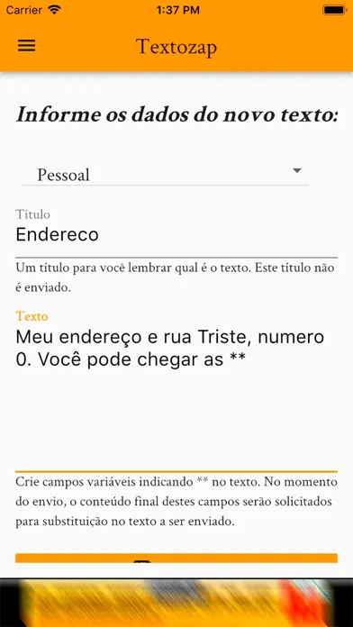 Captures d'écran de Textozap