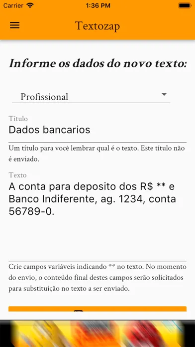 Captures d'écran de Textozap