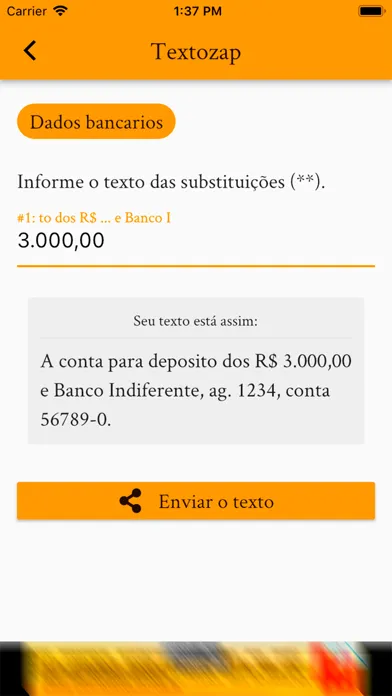 Captures d'écran de Textozap