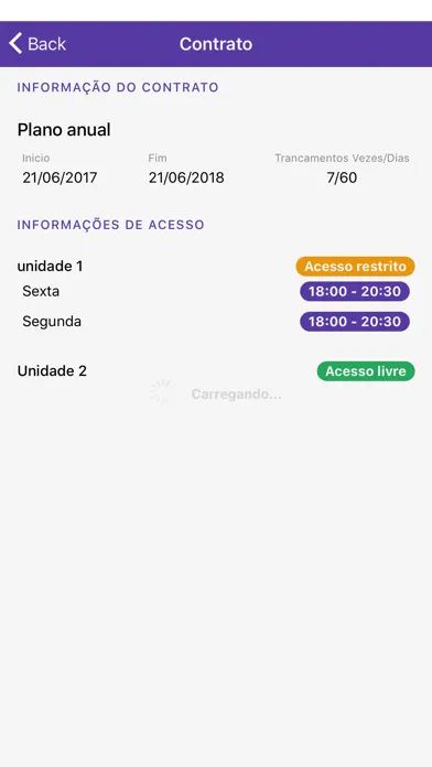 Capturas de pantalla de Hubfit Aluno