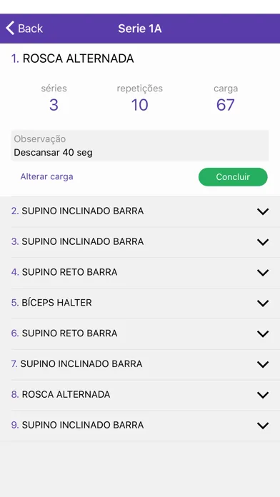 Capturas de pantalla de Hubfit Aluno