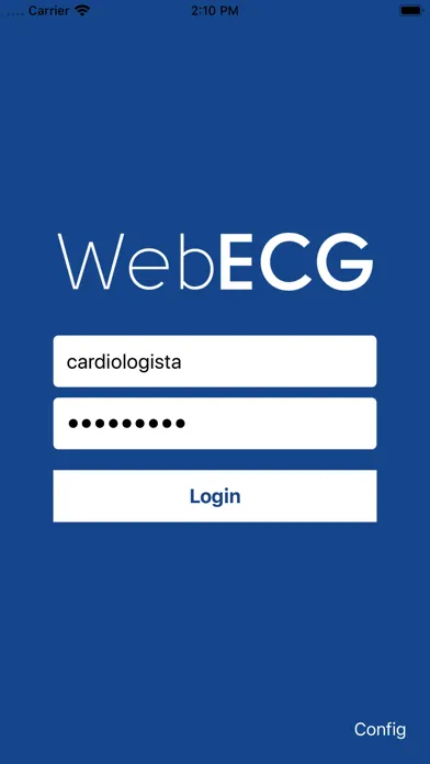 Capturas de pantalla de Web ECG Reports