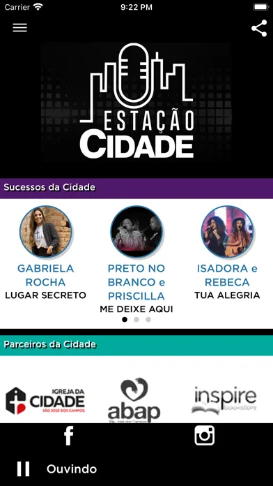 Capturas de pantalla de Estação Cidade Rádio Podcast