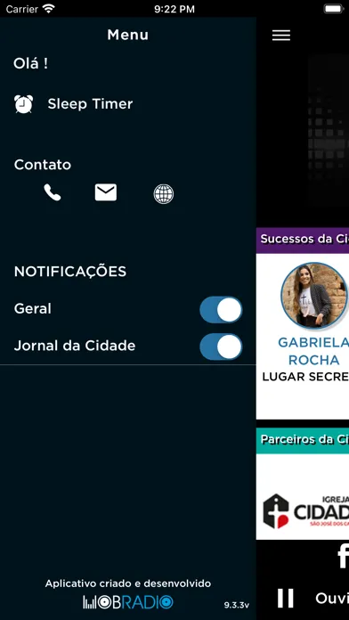 Capturas de pantalla de Estação Cidade Rádio Podcast