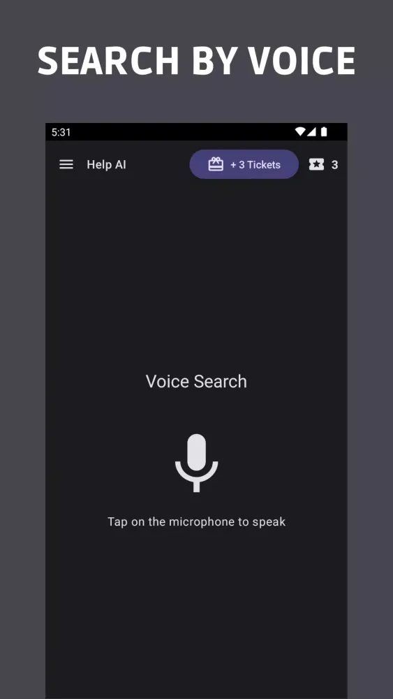 Screenshot di Help AI