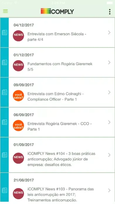 IComply Screenshots