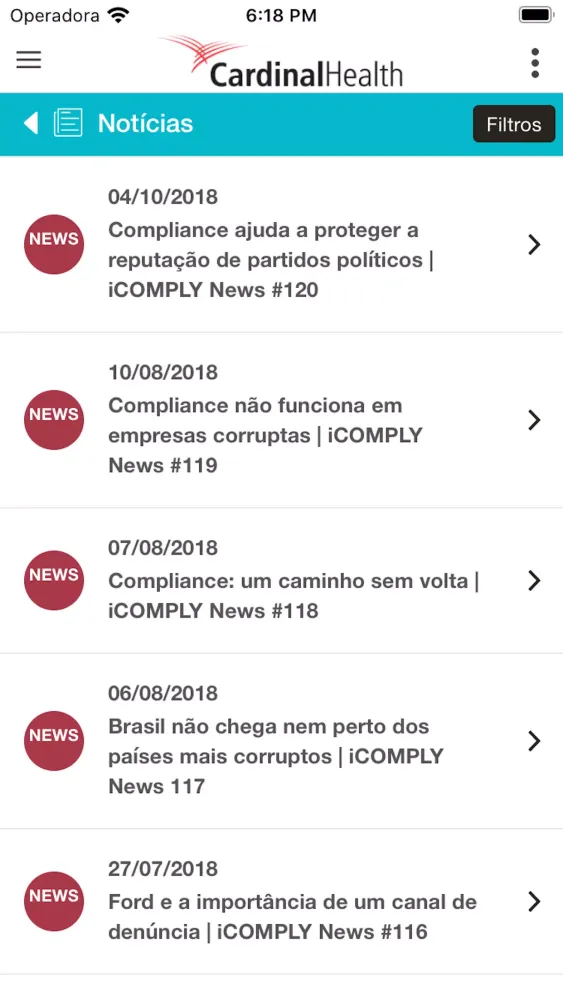 CAHComply Screenshots