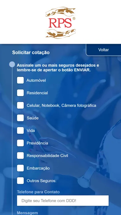 Tangkapan layar RPS Corretora de Seguros