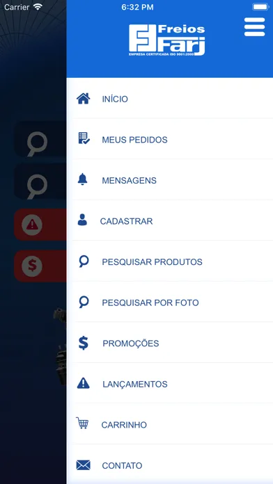 Freios Farj - Catálogo Screenshots