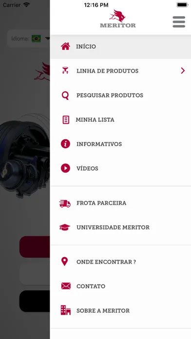 Meritor - Catálogo Ekran Görüntüleri