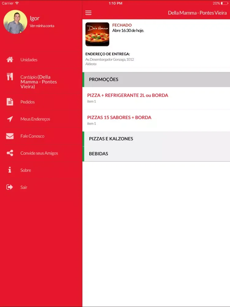 Della Mamma iPad  Screenshots
