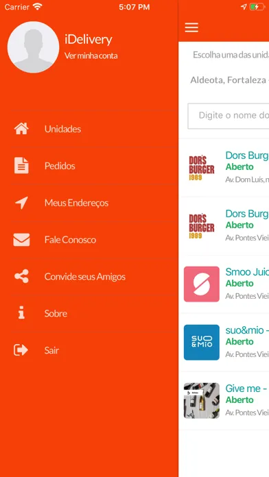 Screenshot di iDelivery