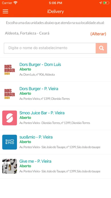 Screenshot di iDelivery