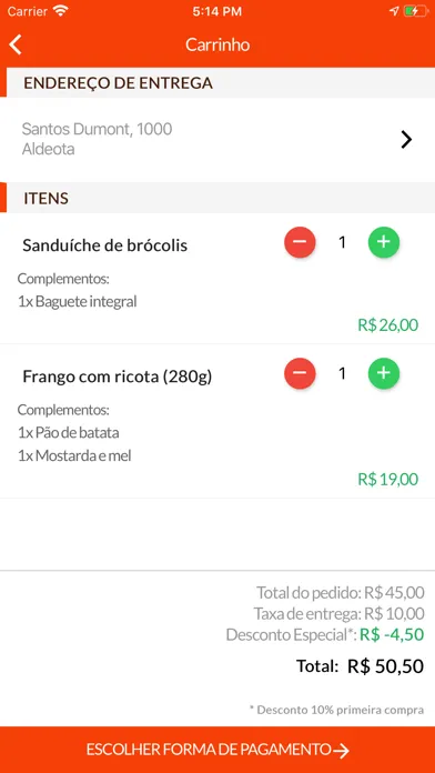 Screenshot di iDelivery