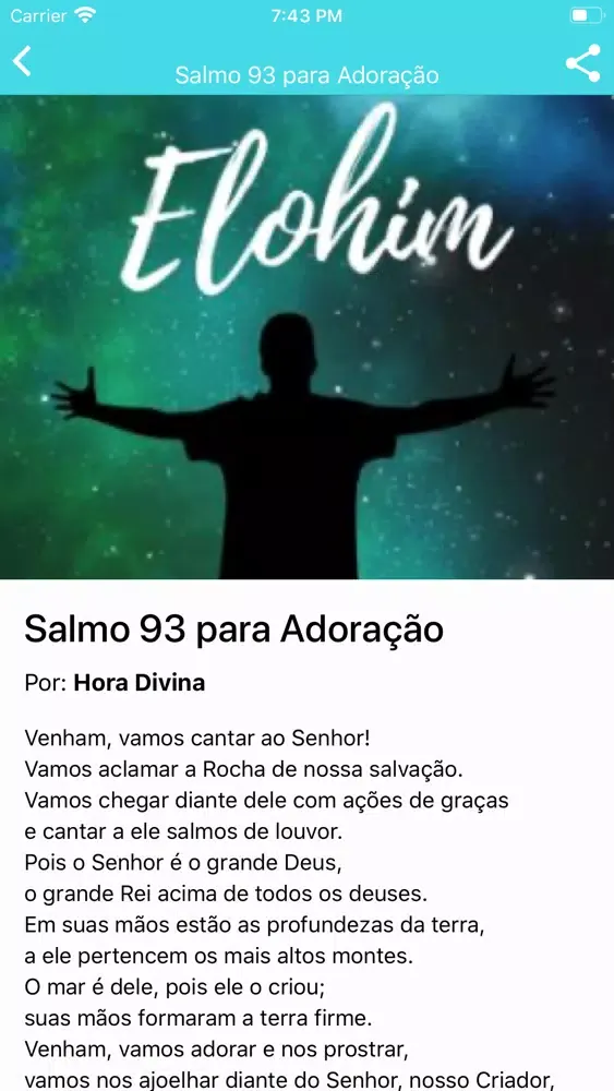 Capturas de tela do Hora Divina