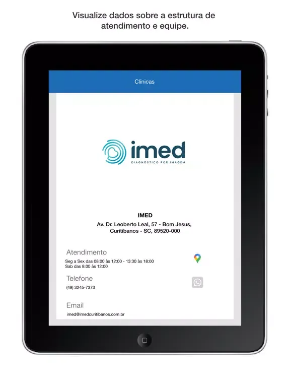 Ảnh chụp màn hình của IMED - Diagnóstico por Imagem iPad 