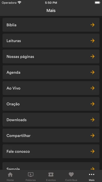 Capturas de tela do IEQ Fé em Deus