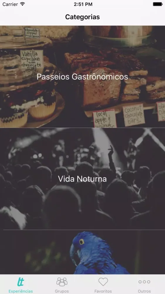Capturas de tela do Turistando