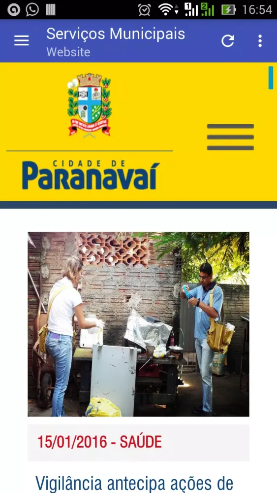 Serviços Municipais Ekran Görüntüleri