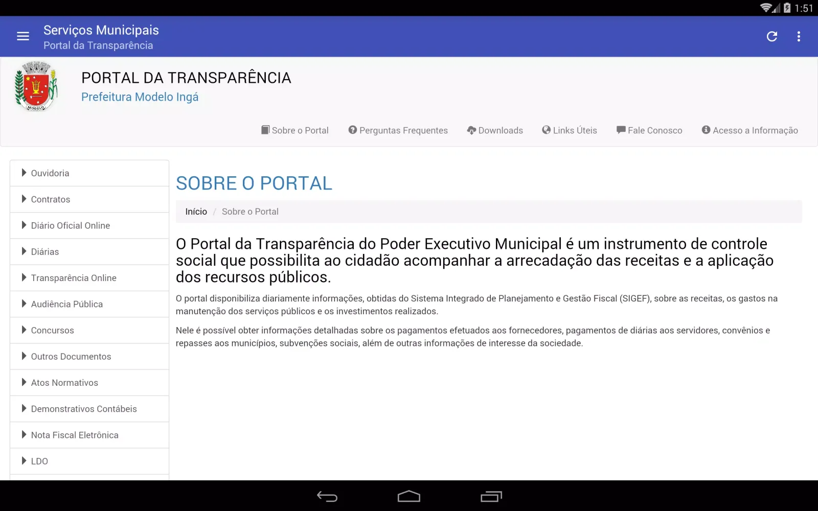 Serviços Municipais Ekran Görüntüleri