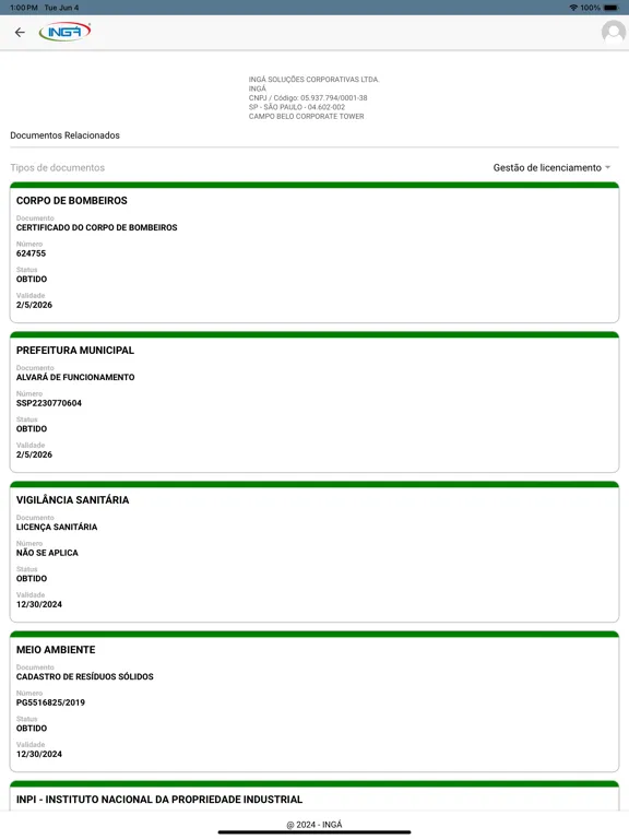 INGÁ iPad  Screenshots