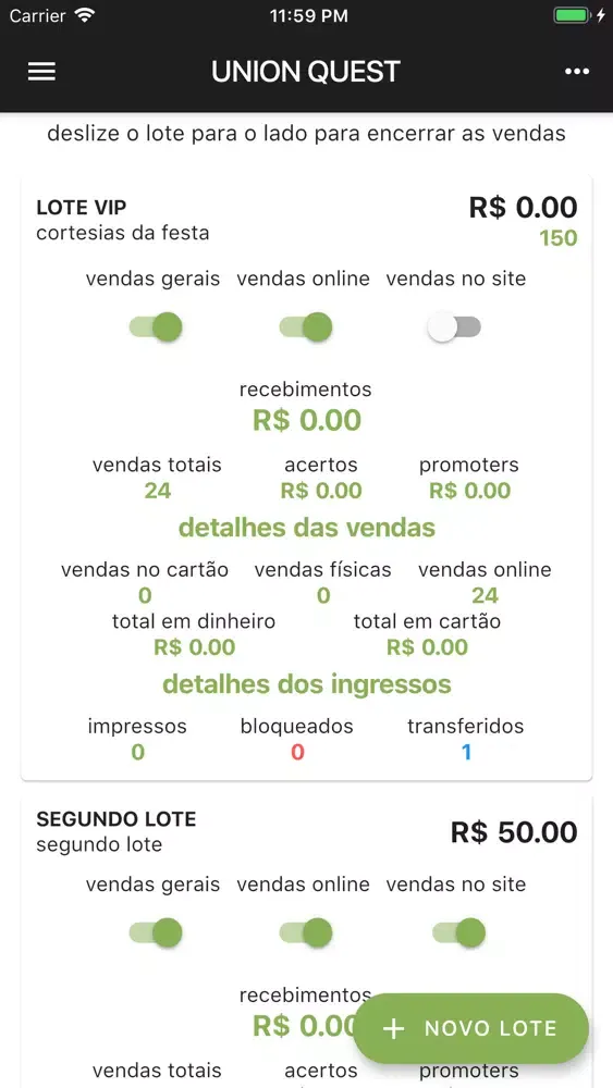 Ingressos Virtuais - Produção スクリーンショット